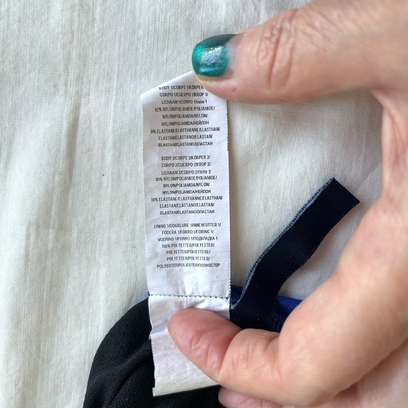 Chaps Royal Blue Tankini Swim Top - Picture 8 of 8